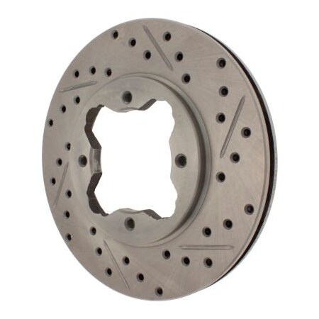 Centric StopTech Select Sport Drilled and Slotted Brake Rotor; Front Left, StopTech 227.40022L